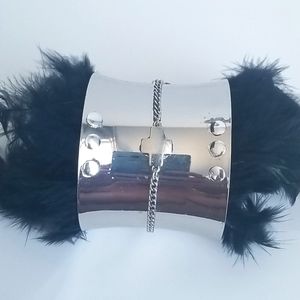 Punk chain bracelet cuff
